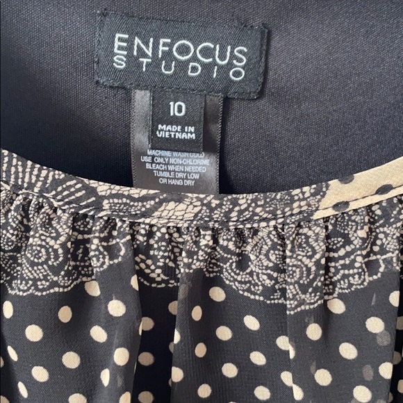 Enfocus Studio Dress 👗 with belt size 10 - Picture 12 of 12